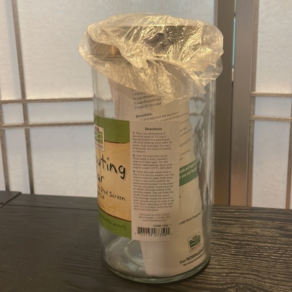 NEW Sprouting Jar with instructions 1/2 gallon - Picture 2 of 3